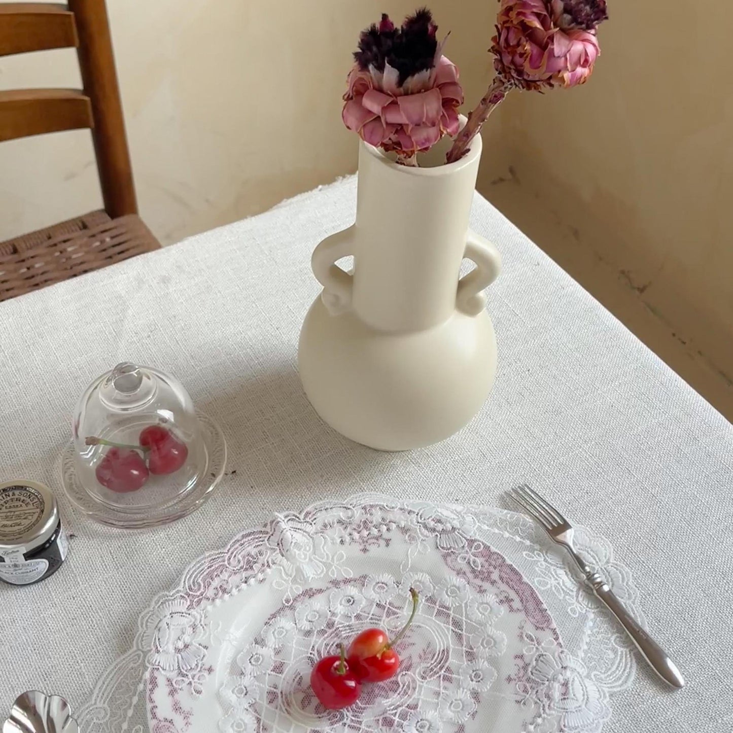 Handcrafted Wabi-Sabi Ceramic Plate Set | Organic Irregular Ruffled Design | Handmade Pottery Dinnerware for Minimalist & Modern Homes