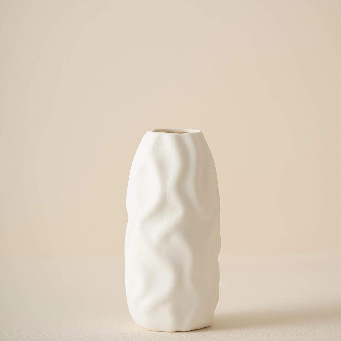 Handcrafted Sculptural Ceramic Vase | No-Glaze Pottery Made in the UK | Minimalist Eco-Friendly Decor for Fresh & Dried Flowers