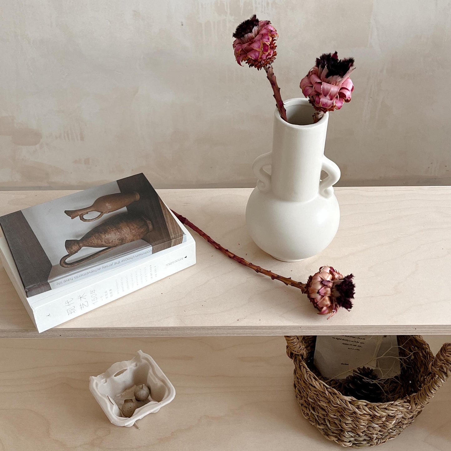 Handcrafted Wabi-Sabi Ceramic Plate Set | Organic Irregular Ruffled Design | Handmade Pottery Dinnerware for Minimalist & Modern Homes