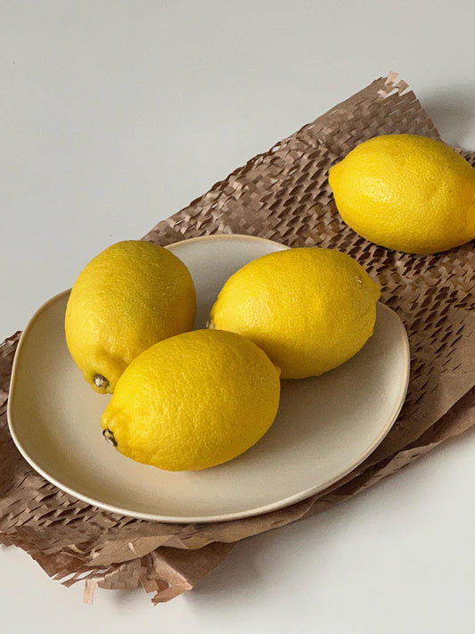 Handcrafted Petal-Shaped Ceramic Plate | Cream Glaze Wabi-Sabi Tableware Made in the UK